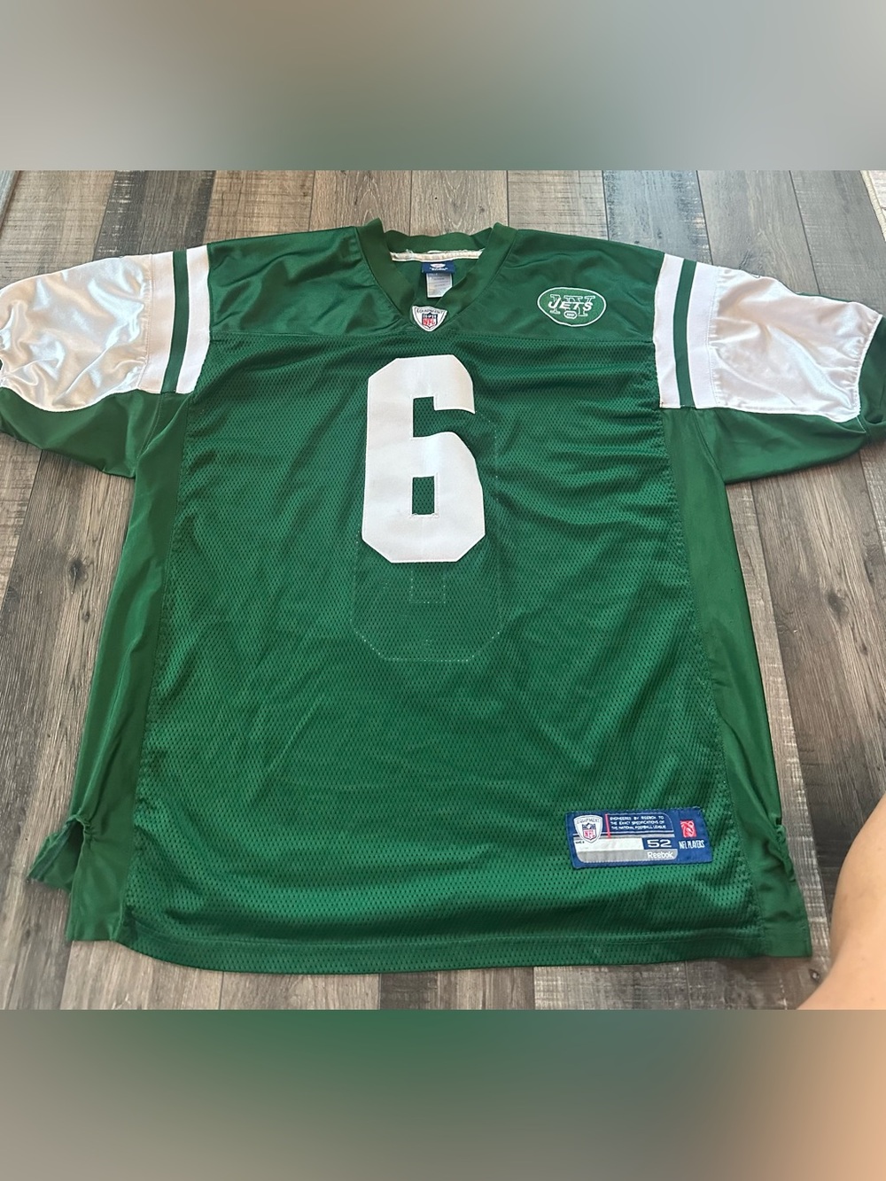 Mark Sanchez New York Jets Reebok NFL Jersey Men’s Large L Green #6 Football